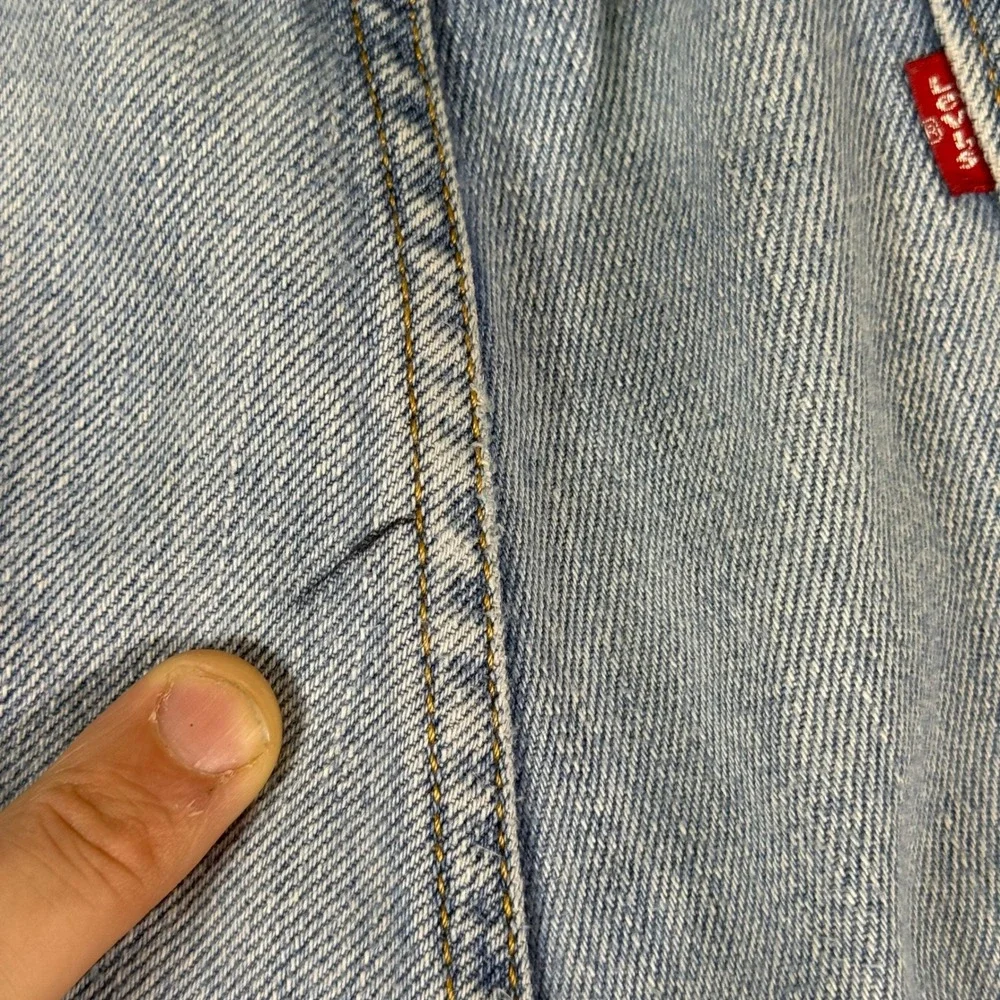 Levis 505 Regular Fit Jeans Mens 36x32 Light Wash Blue Straight Leg Denim‎